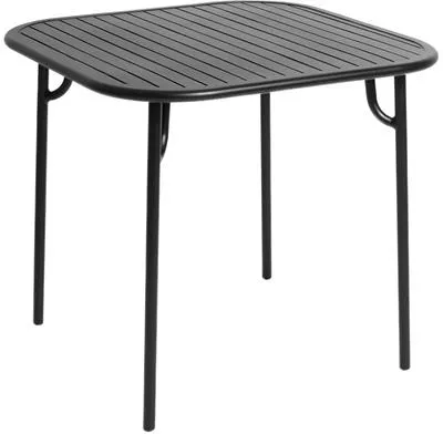 Petite Friture WEEK-END Quadratischer Tisch Schwarz