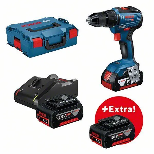Bosch Akkuschrauber GSR 18V-55 3X4AH L-BOXX